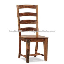 Solid Wooden Natural high back Jantar cadeira